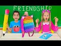 School Backpack Story About Importance of Friendship & Studying