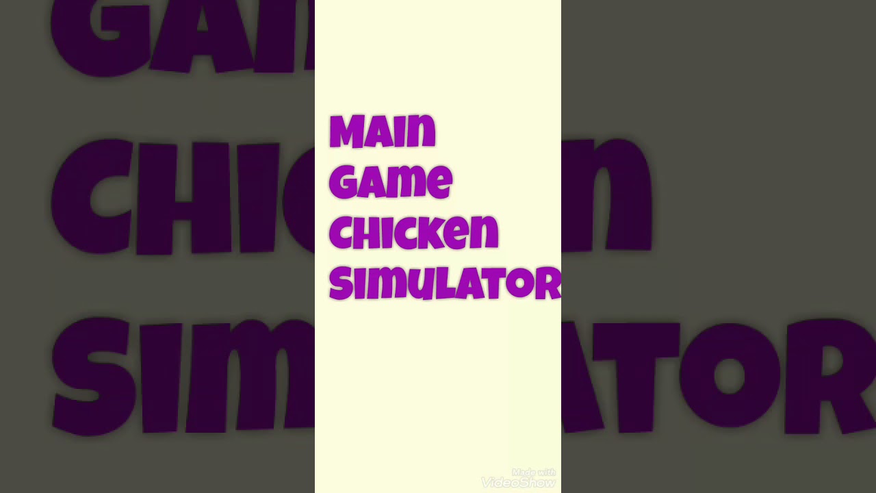 Main game chicken simulator YouTube
