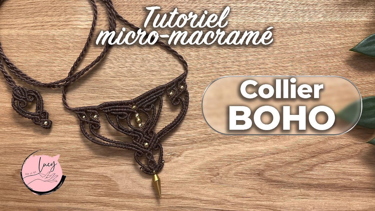 🔥 DIY : Collier bohème en micromacramé avec perles | Tutoriel facile pour débutants