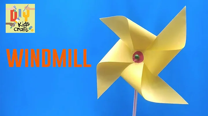 How To Make A Paper Windmill DIY | Easy Kids Craft Projects At Home | Paper Pinwheel Ideas