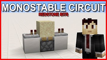 Monostable Circuit (One-Shot) in Redstone | Java Minecraft 1.21