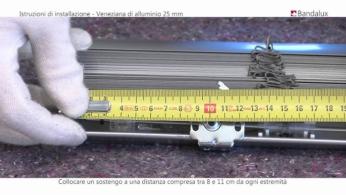 Tutorial montare una tenda veneziana e modificare una tenda veneziana su  misura per i propri infissi 