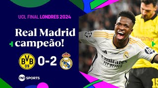 VINI JR DECIDE DE NOVO, FAZ HISTÓRIA E REAL É CAMPEÃO DA CHAMPIONS! B. DORTMUND 0X2 REAL MADRID