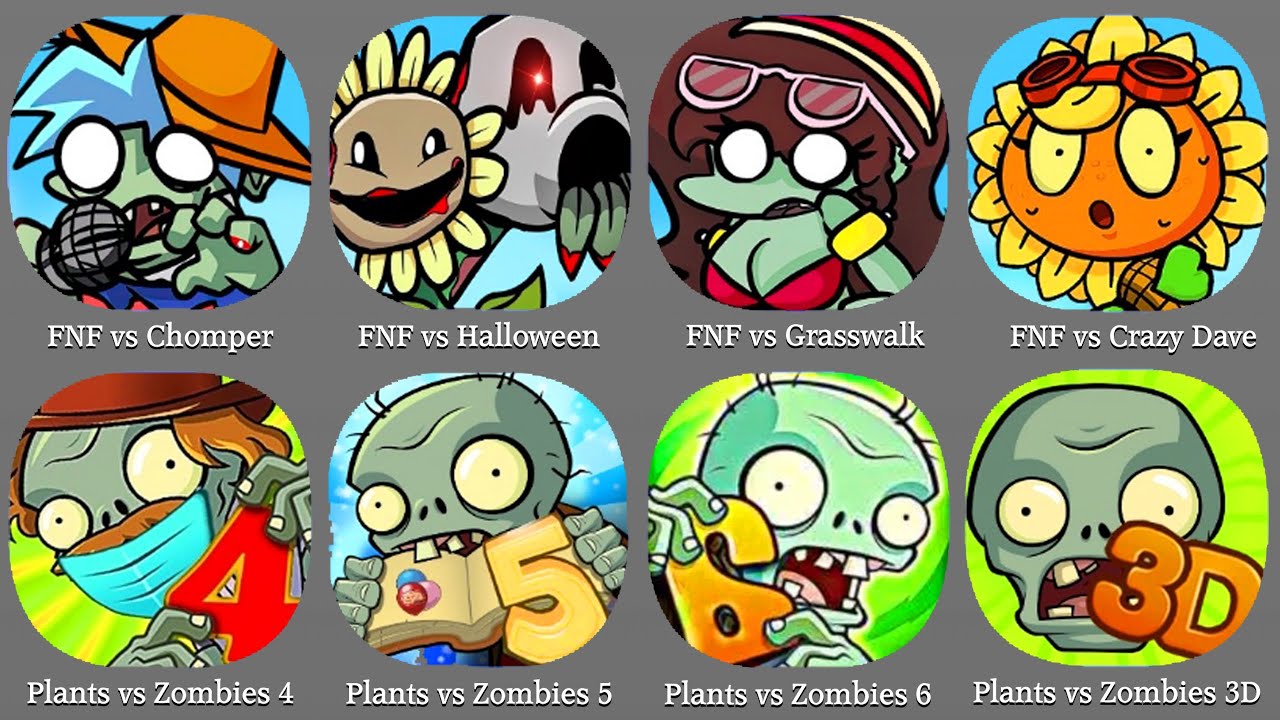 FNF vs Plants vs Zombies, Plants vs. Rappers ,FNF vs Plants VS Funker