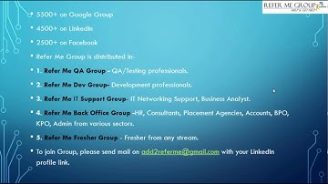 Refer Me Group_Java-SOAP UI, JMeter, Sonar