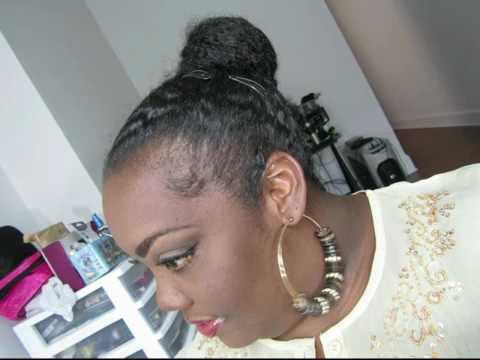 Marley Bun Tutorial For Short Natural Hair Youtube