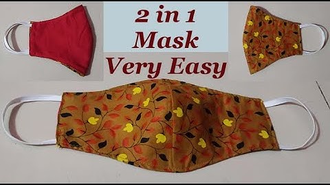 2 in 1 Diy Mask | very easy new style pattern mask face mask sewing tutorial