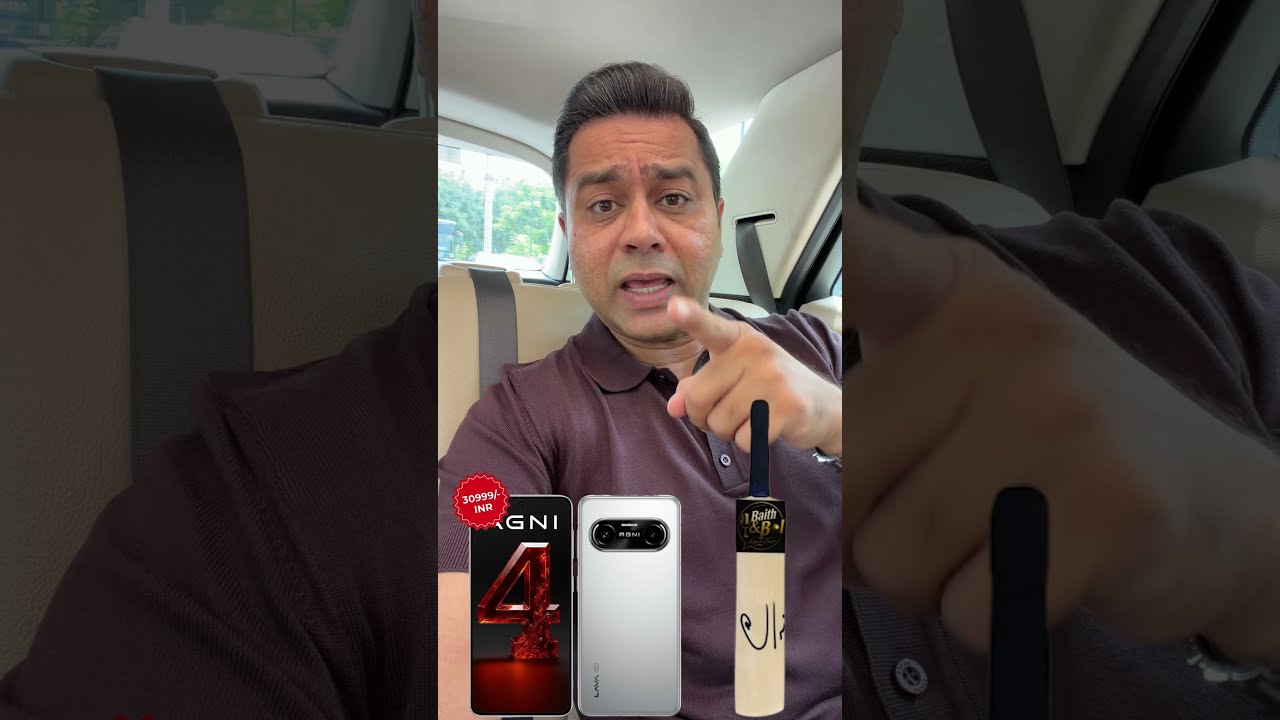 Participate in Giveaway and stand a chance to win Lava Agni 4 Mobile and Rashid's signed bat
