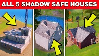 Find SHADOW Safe Houses - ALL 5 LOCATIONS Fortnite (ALPHA, BETA, CHARLIE, DELTA & ECHO SAFE HOUSES)