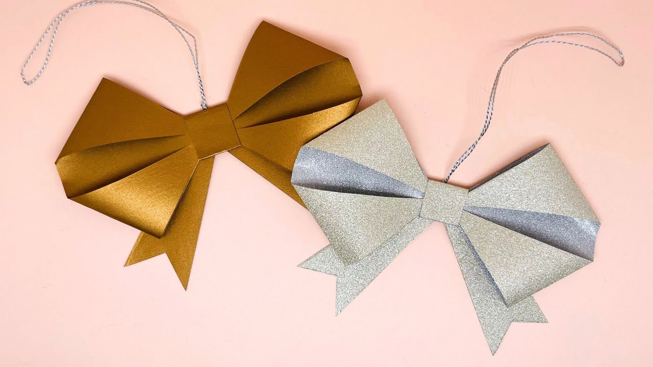 How to Make a Paper Bow 🎀 - QUICK & EASY for Gift Wrapping 