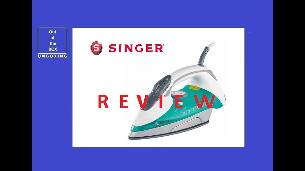 REVIEW SINGER SNG 5.22 Steam Iron UNBOXING (2200W, 3 way auto-off security  and self-cleaning) 