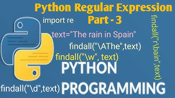 #35 Python Regular Expression Tutorial for Beginners Part - 3| Python Tutorial for Beginners