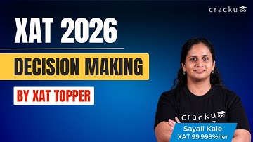 XAT 2026 Decision Making 🔴 Live Workshop By Sayali Ma