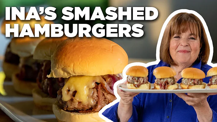 Ina Garten's Smashed Hamburgers with Caramelized O...