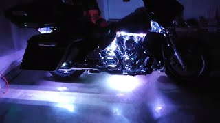 DARK EAGLE Motorcycle Led Underglow Light Kit install.