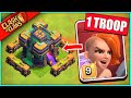 1 TROOP + 1 SPELL... vs TOWNHALL 14! (VALKYRIE GANG EDITION)