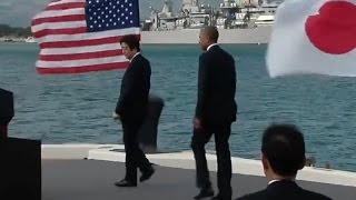 Obama & Japan Prime Minister Abe Speak At Pearl Harbor- Full Event