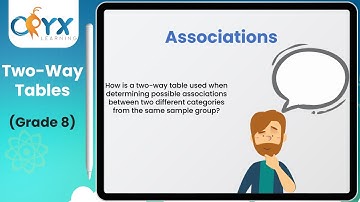 Two-Way Tables | Grade 8 Math | Oryx Learning