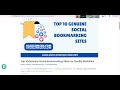 Top 10 genuine social bookmarking websites and how to get backlinks for SEO