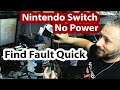 Nintendo Switch Quick Troubleshooting and Repair - No Power Not Charging Short Circuit