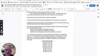 Northwestern Middle School Remote Learning with Google Classroom