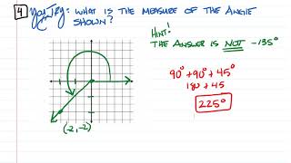 Alg II 13 2 Angles and the Unit Circle