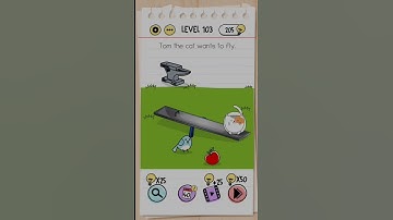Brain Test Level 103 ( Tom the cat wants to fly )