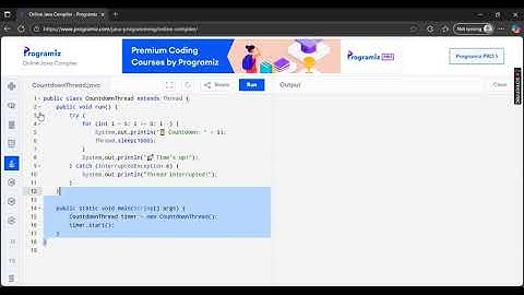How to Create Thread That Runs Countdown in Java 2025?