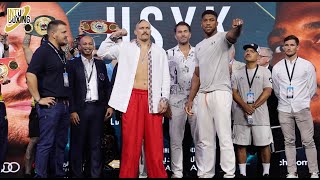 OLEKSANDR USYK VS ANTHONY JOSHUA 2 FULL WEIGH IN AND FINAL FACE OFF IN JEDDAH