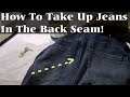 How To Alter Waist Gap Of Jeans Back Seam Downsizing No More Gap Part 1