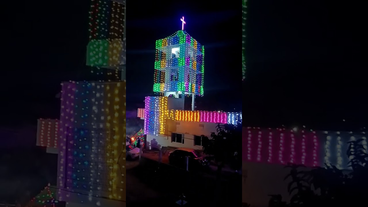 Super Christmas decorations at Chirravur Lutheran Church