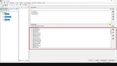 การ  Merge ใน ArcGIS