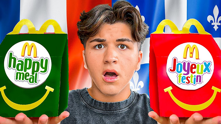 1 Quebecer tests a McDonald's from France and a McDonald's from Quebec