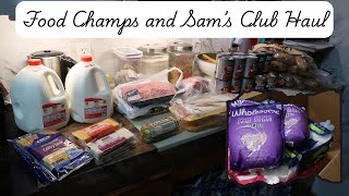 Food Champs and Sam's Club Haul