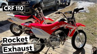 2020 Honda CRF 110 Build - Rocket Exhaust vs Pro Circuit