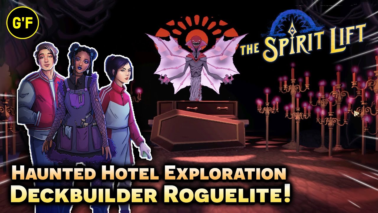 90s Themed Spooky Adventure - Deckbuilder Roguelite! [ THE SPIRIT LIFT ] Gameplay