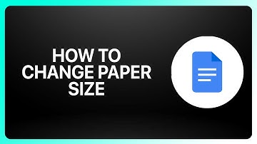 How To Change Paper Size In Google Docs 2025! Tutorial