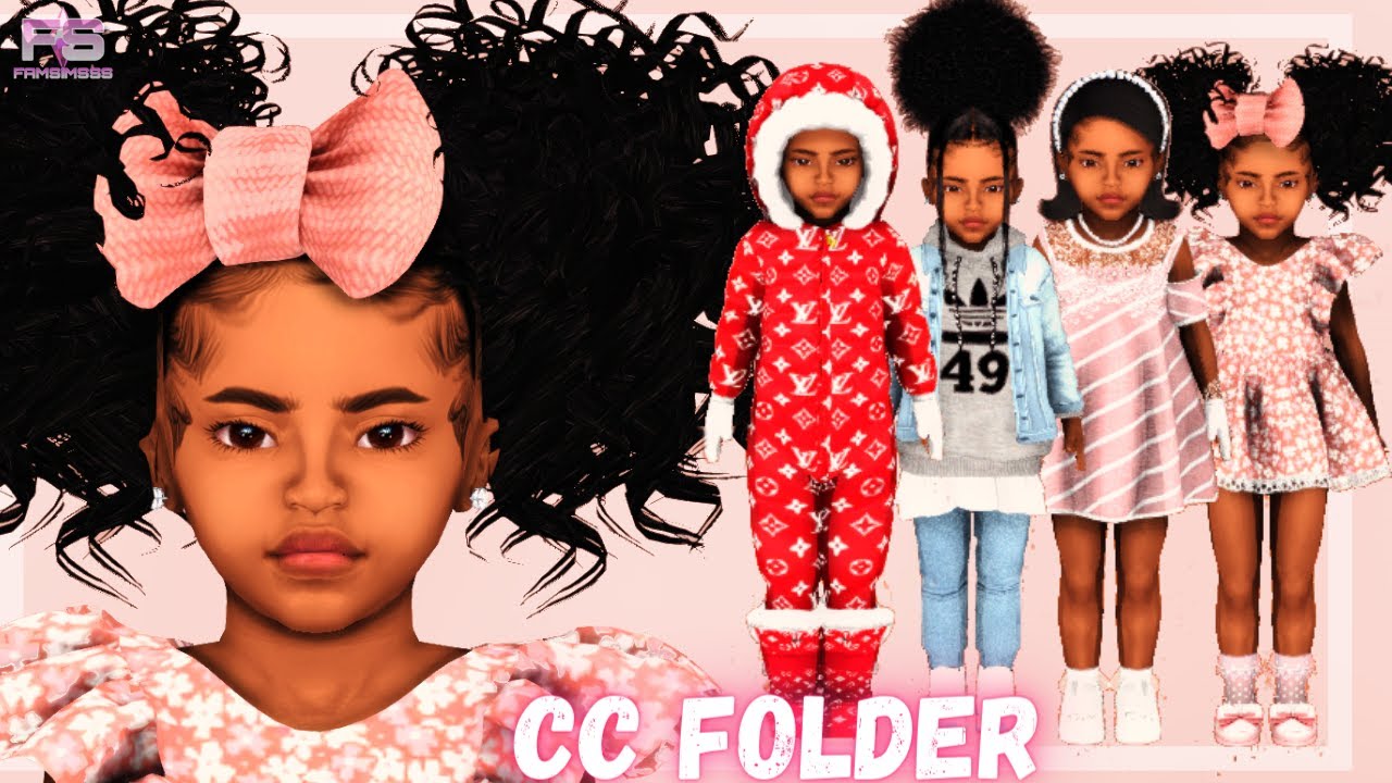 Urban Toddler Cc Folder And Sim Download Hair Edges Lvmore