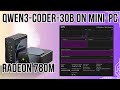Testing Qwen3-coder-30b with a Mini-PC