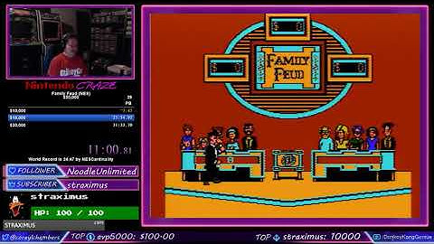 NES Family Feud 22:41.433 [Previous WR] - Twitch Stream