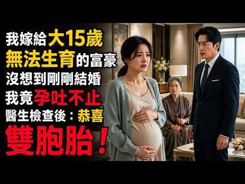 我嫁給大15歲無法生育的富豪，沒想到剛剛結婚，我竟孕吐不止，醫生檢查後：恭喜，是雙胞胎！#人生故事 #情感故事 #逆襲 #正能量 #完結