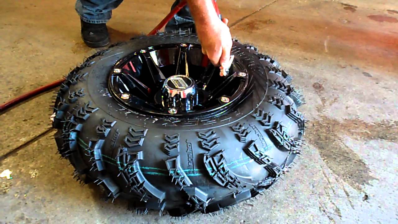 Easy installation of ATV tire YouTube