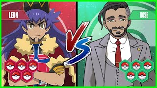 Pokemon Battle Pedia: Leon Vs Chairman Rose