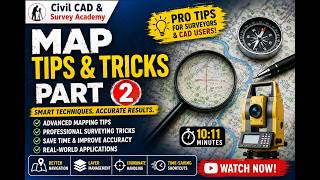 # Map Tips and Tricks Part 2 | Complete Guide for Surveyors &amp; CAD Professionals#surveying #civilcad