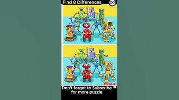 Ready to find 8 Differences in 35 seconds-Only 3% can #spotthedifferencegame #quiz#fungames