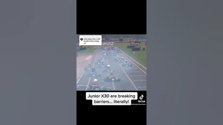 Junior Kart Racers SMASH through barriers #Crash #Fail #Karting