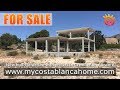 New build structure with project for sale in Crevillente, Alicante, Costa Blanca