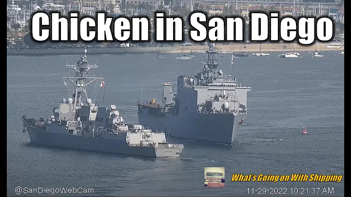USS Momsen & USS Harpers Ferry Maneuvering in San ...