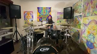 Awaken I Am - By Your Side (drum cover) and [snow storm of spirit orbs]