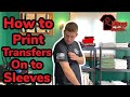 HOW TO HEAT PRESS TRANSFERS ONTO SLEEVES (putting logos on t-shirt sleeves)
